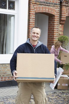 Moving truck ready for relocation in Twickenham