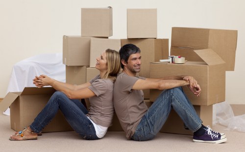 Packing boxes and materials for moving